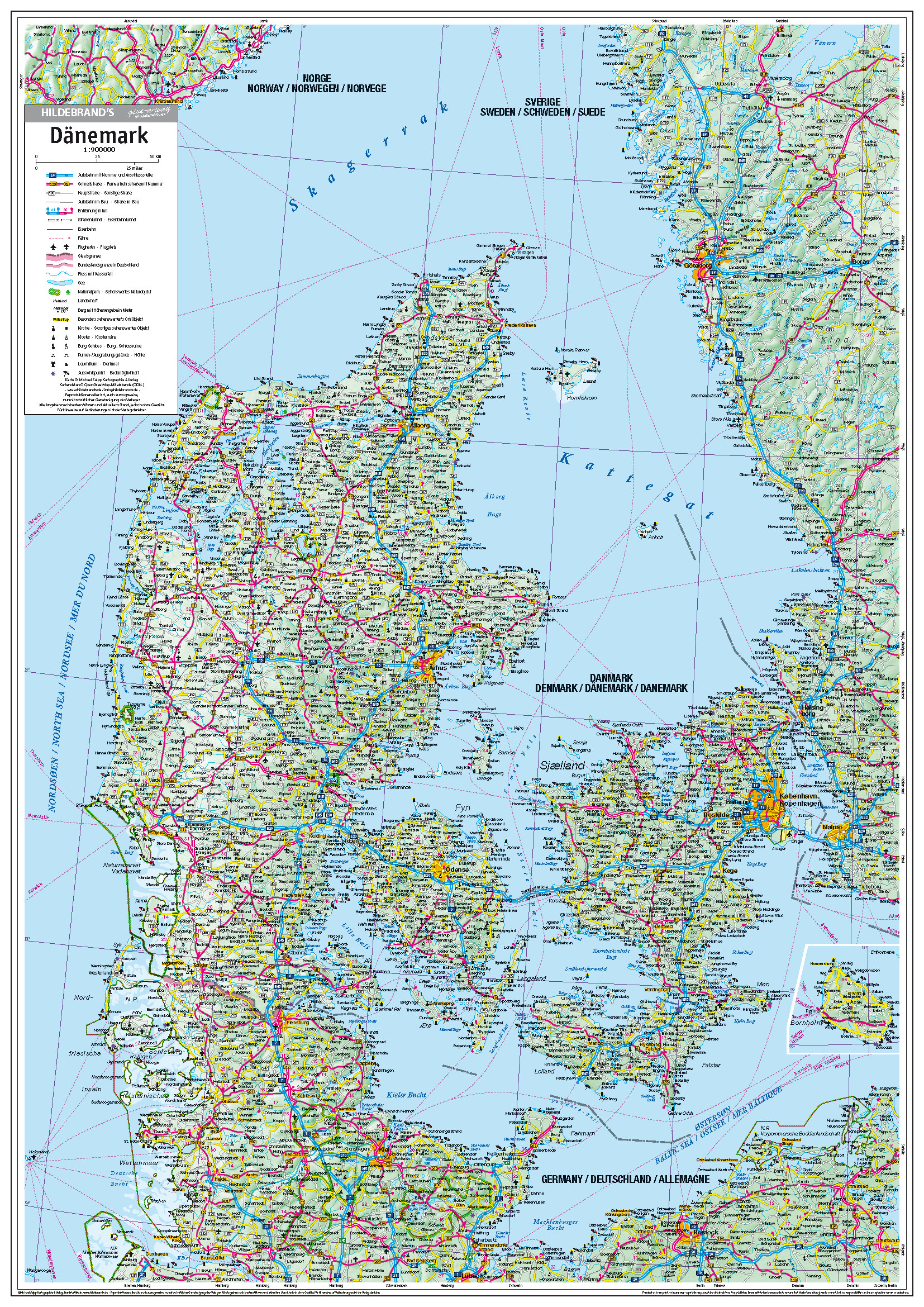 Dänemark Kartenseite